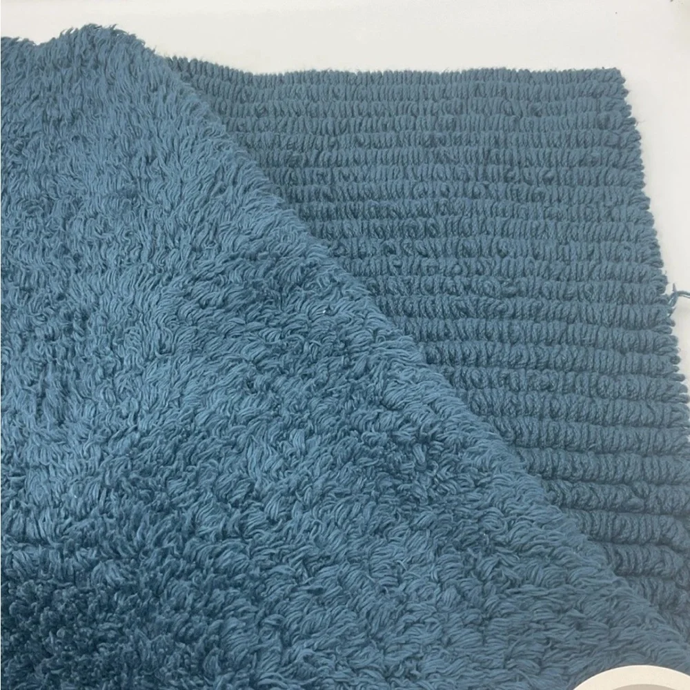 Threshold 100% Cotton Reversible Performance Bath Rug Jericho Bay Teal 20 X 34”